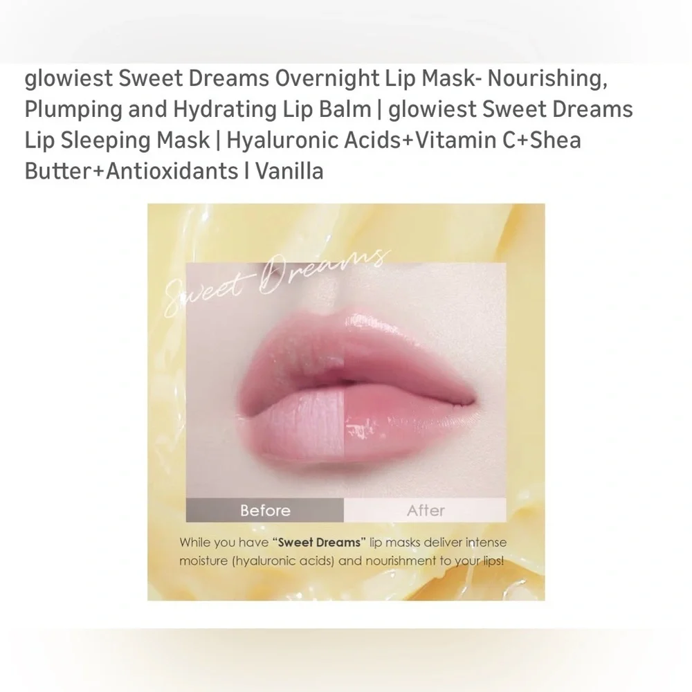 glowiest vanilla lip mask new in box